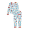 Blue Santa Glow In The Dark PJ Set