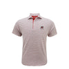 UGA Standing Dawg White Wordmark Polo