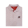 UGA Standing Dawg White Wordmark Polo