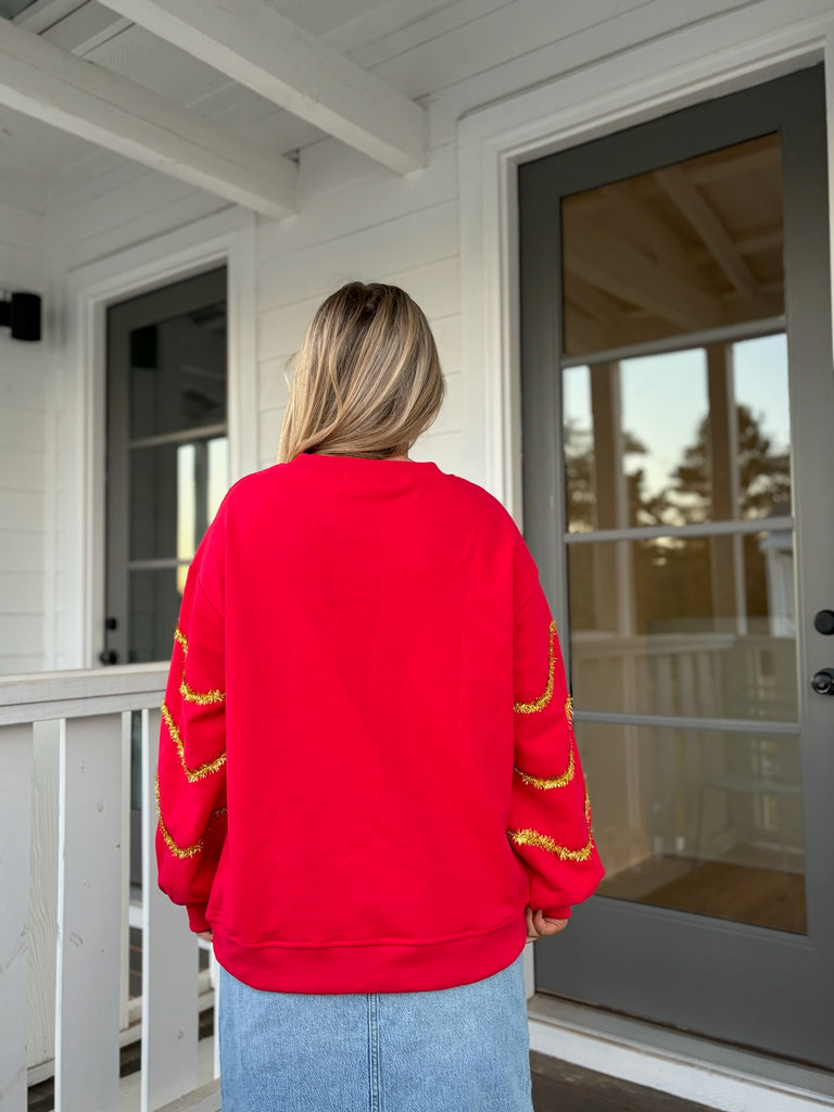 Red Christmas Tree Sweater