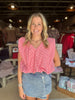 Check Poplin Bubble Top