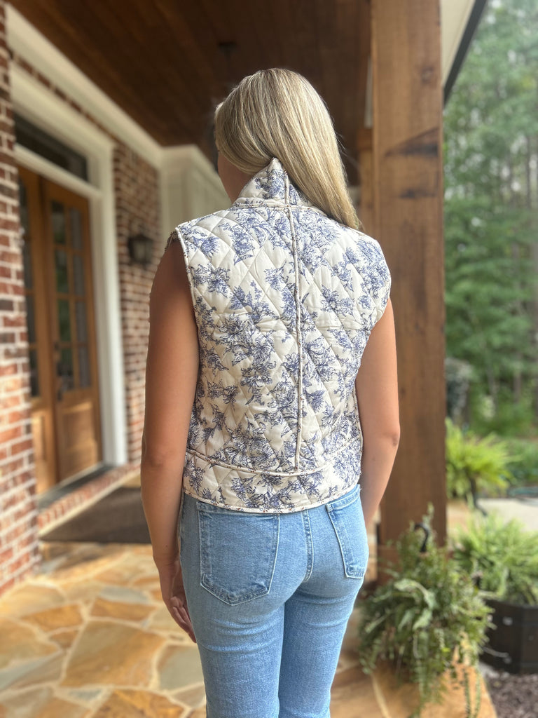 Spring Floral Vest