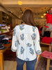 FINAL SALE - Monroe Fable Floral Blue Top