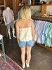 Cream Scallop Top