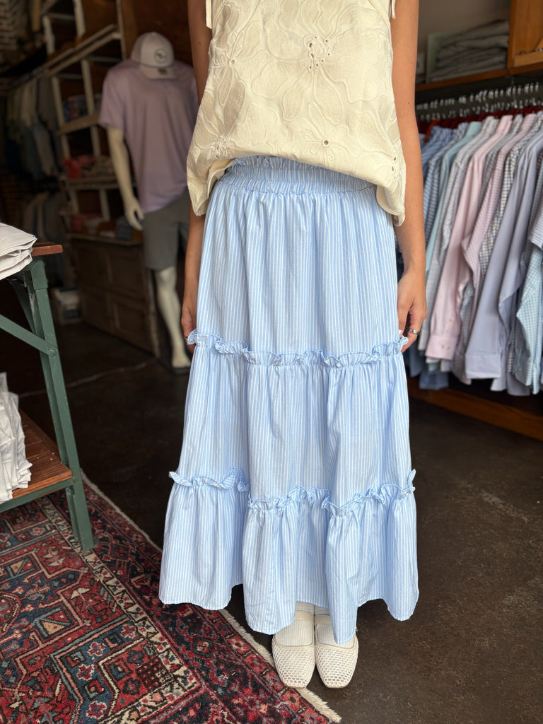 Long Striped Skirt