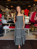 Black Check Maxi Dress