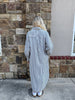 Long Sleeve Stripe Midi Shirt Dress