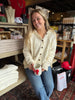 Ivory Cable Hoodie Cardigan