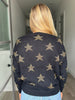 Black Knitted Star Sweater