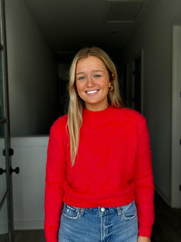 Pink Candy Cane Sparkle Sweatshirt