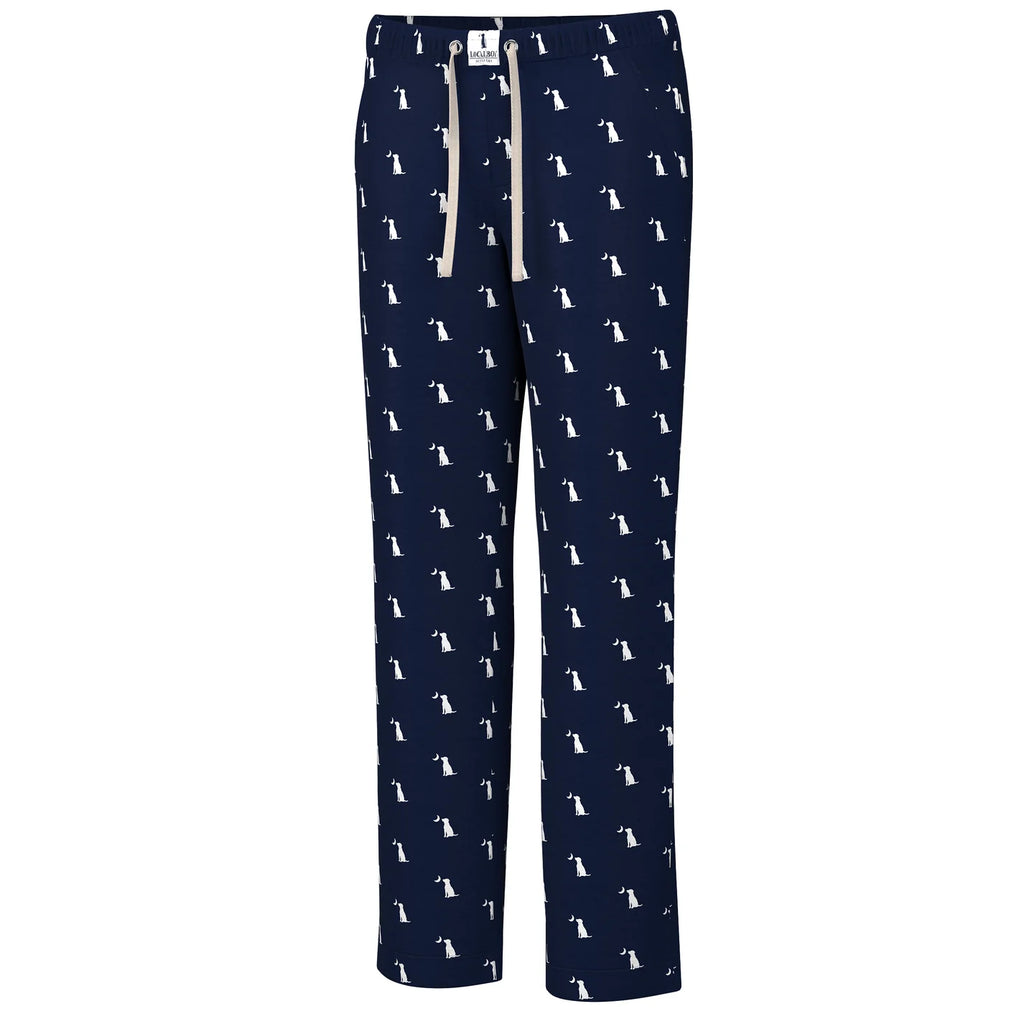 Pajama Pants Navy Dog & Moon