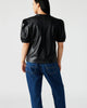 Jane Faux Leather Top