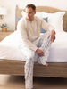 Men's Santa Baby Blue PJ Pants