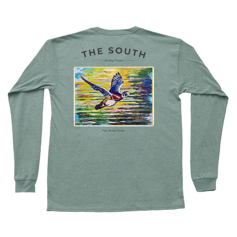 Boys of Fall Long Sleeve Pocket Tee Light Gray