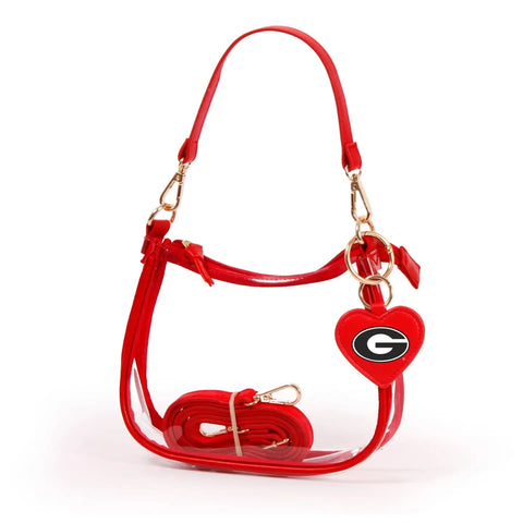 Georgia State Beaded Earrings
