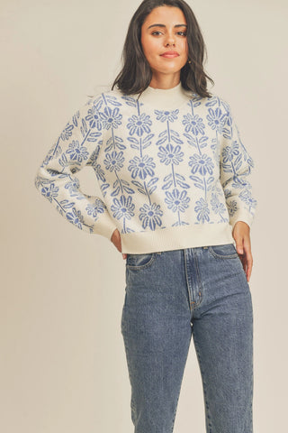 Lakelynn Blue Trees Sweatshirt