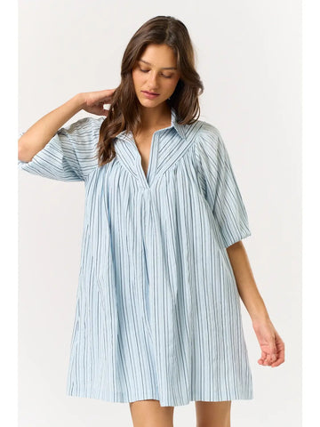 Ivory Vintage Floral Pleat Sleeve Dress