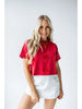 Gameday Social - Georgia Ritter Repeat Heavyweight Crop Tee Red