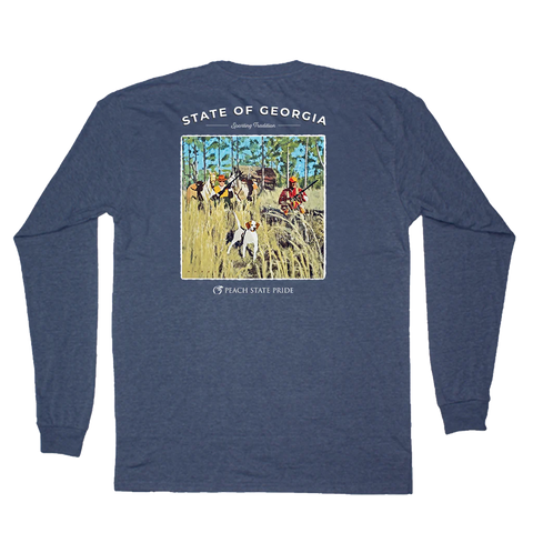 Georgia No Farms, No Food Long Sleeve Pocket Tee