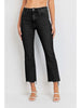 Vintage Cropped Flare Jean Washed Black