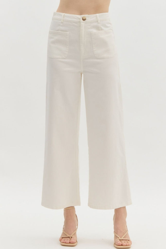 High Waisted Wide Leg Pant