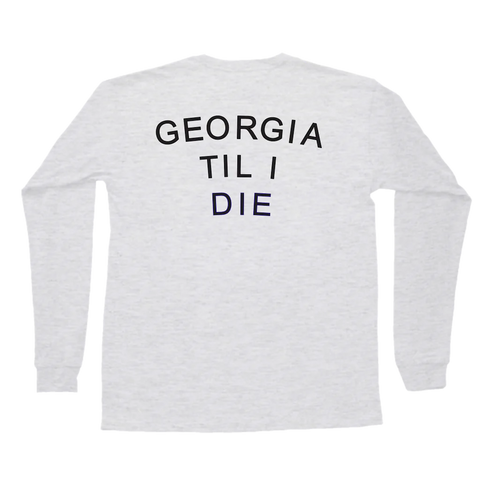 Georgia No Farms, No Food Long Sleeve Pocket Tee