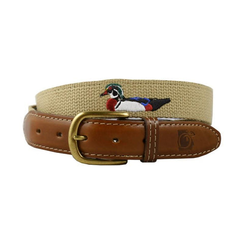 State of Georgia Embroidered Belt