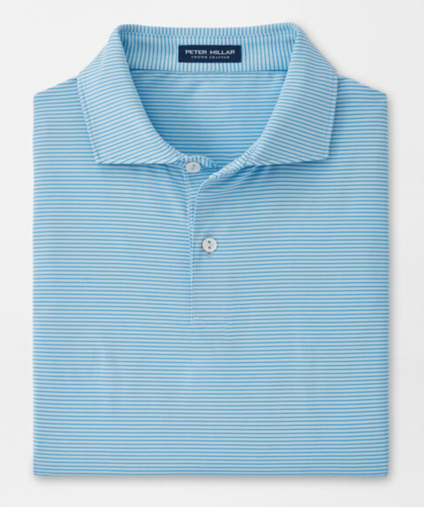 PETER MILLAR Indigo Cotton Pocket Tee